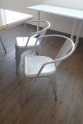 Lot of (7) Metal Arm Chairs.