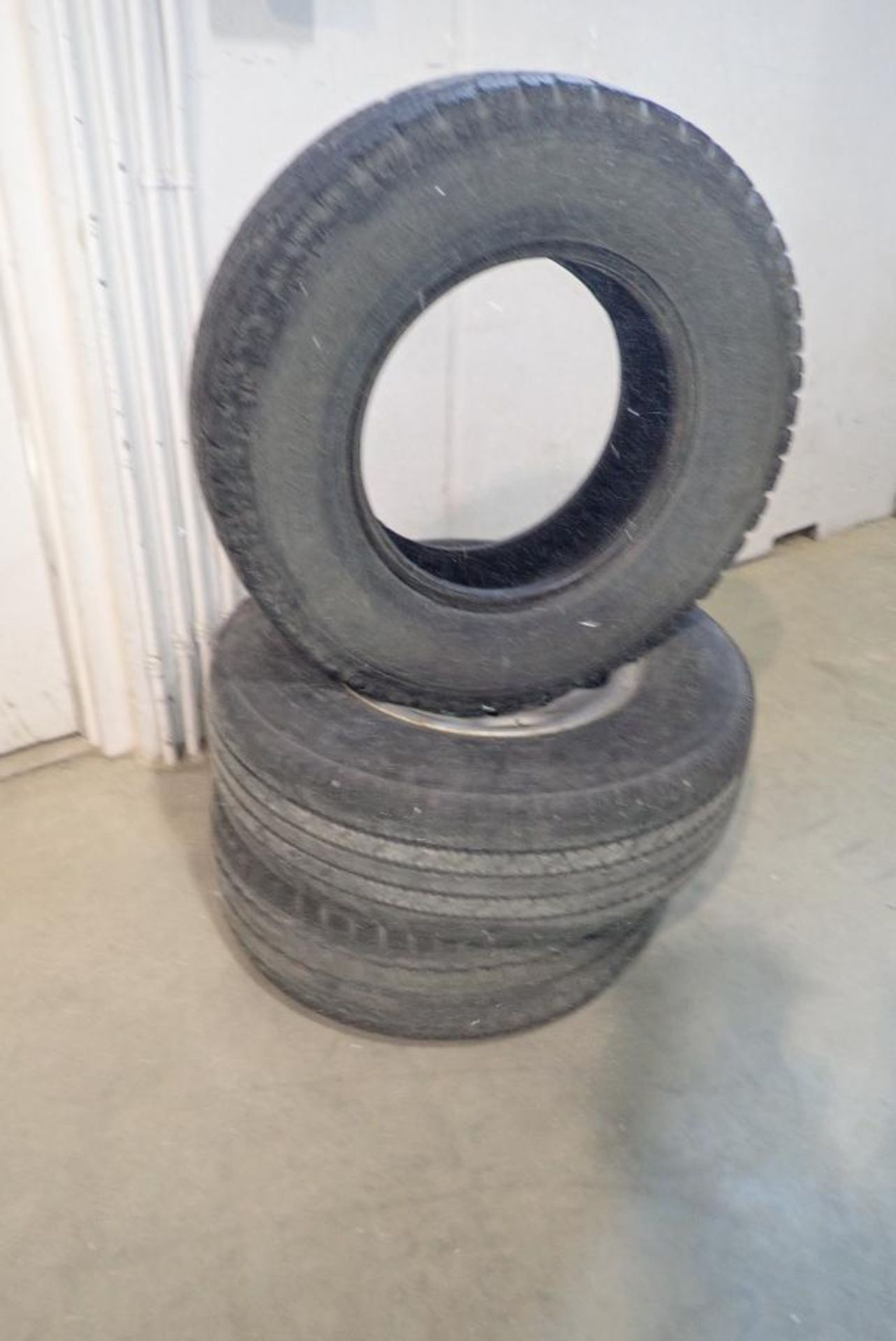 Lot of (3) LT245/75 R16 Tires- (2) on Rims.