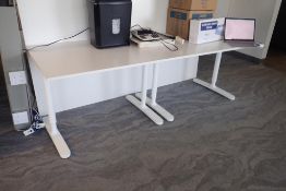 Adjustable 7'x32" Work Table.