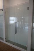 Glass 58"x83" Right Hinge Door Shower Enclosure.