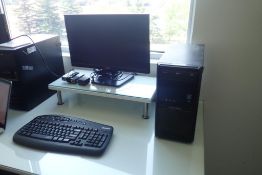 Lot of Desktop Computer, LG Flatscreen Monitor, Keyboard and Mouse.