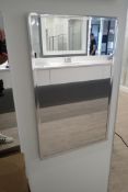 Mirror Fronted-Chrome Frame Right Hinge 16"x26"x4" Medicine Cabinet.