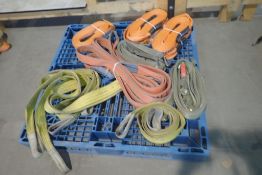 Lot of Asst. Nylon Slings and Ratchet Straps.