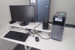 Lot of Asus Desktop Computer, Asus Flatscreen Monitor, UPS, Keyboard and Mouse.