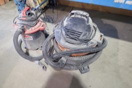 Lot of Ridgid 9gal Shop Vacuum and Shop-Mate Shop Vacuum.