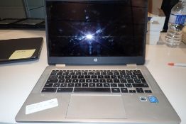 HP Chromebook Laptop Computer. **NOTE: NO PASSWORDS OR POWER CORDS AVAILABLE**