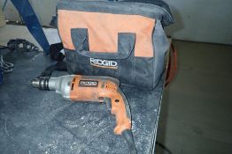 Ridgid 1/2" Electric Drill w/ Tool Bag.
