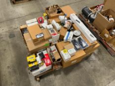 Pallet of Asst. Parts including Damper, Blower, Relays, Coupler Assembleys, etc.