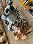 Pallet of Asst. Blowers, Fittings, Herbicide, etc.