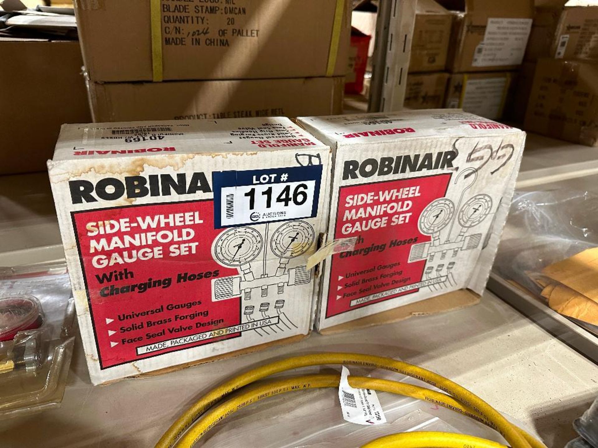 Lot of (2) Robinair Side-Wheel Manifold Gauge Set - Image 2 of 2