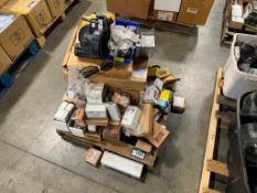 Pallet of Asst. Blower, Ignitors, Timer, Surface Mounting Box, etc.