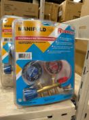 Lot of (2) Asst. Robinair Refrigerant Manifolds