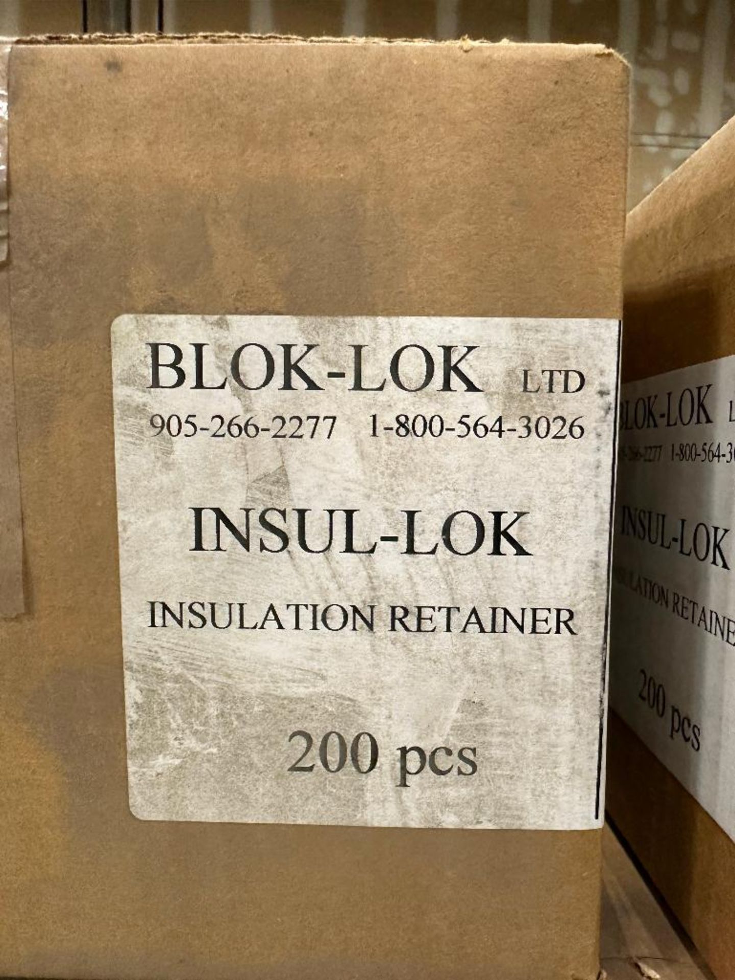 Lot of (17) Cases of Blok-Lok Insul-Lok Insulation Retainer - Image 7 of 8