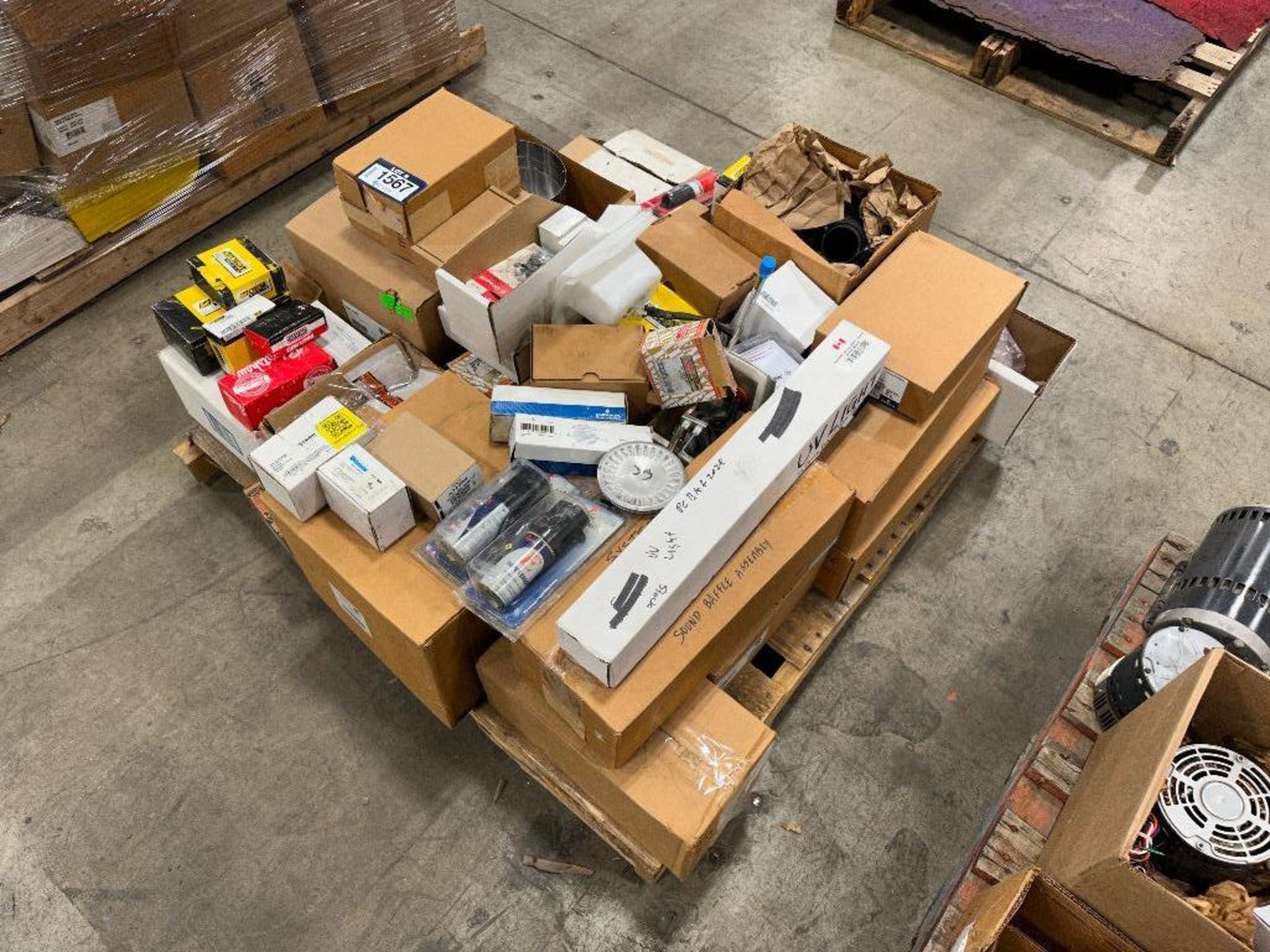 Pallet of Asst. Parts including Damper, Blower, Relays, Coupler Assembleys, etc. - Image 2 of 4