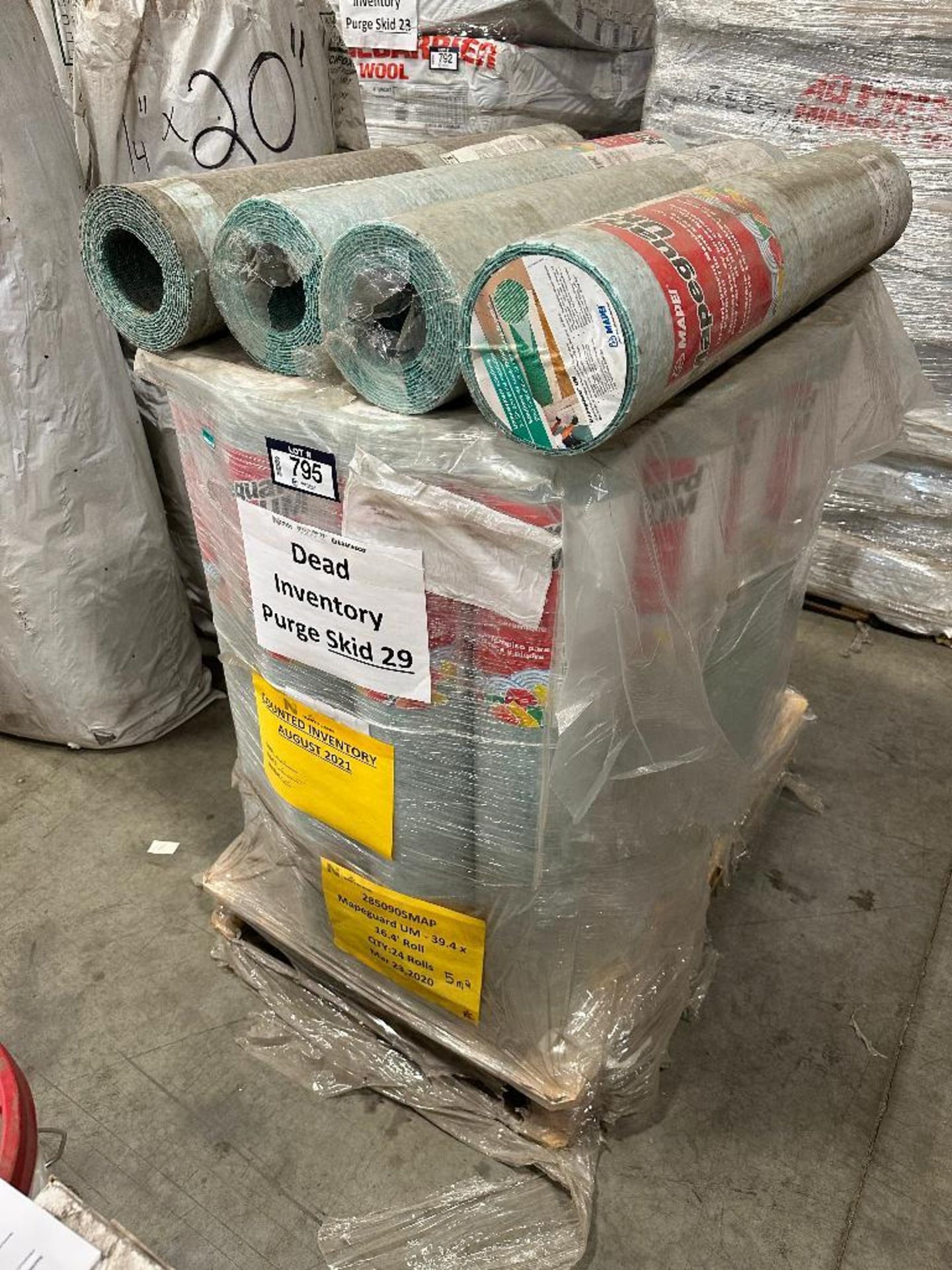 Pallet of (28) Mapeguard UM Underlayment Membrane