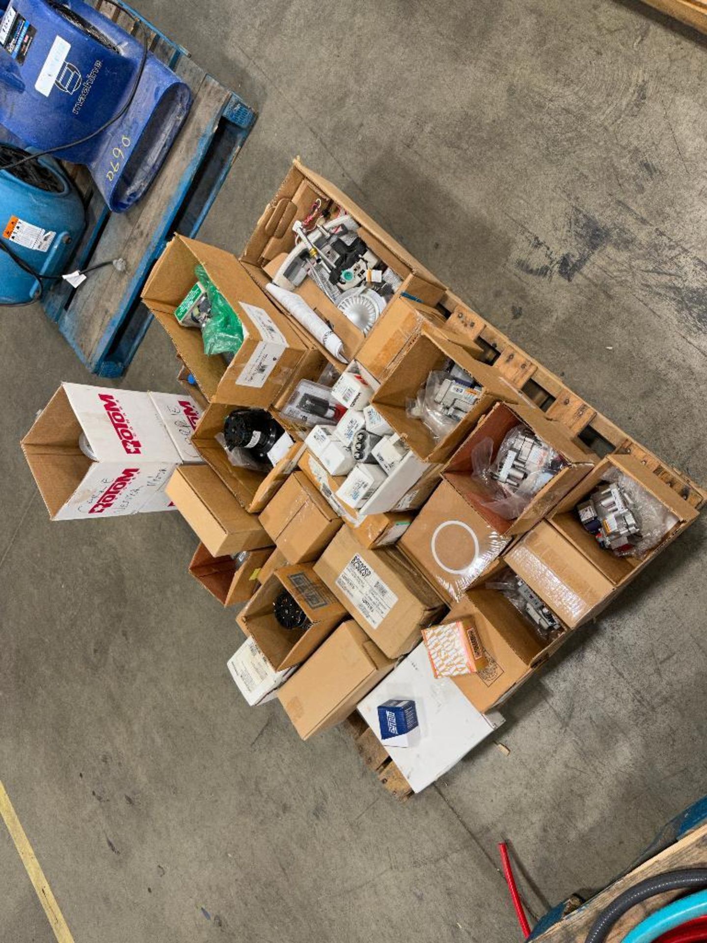 Pallet of Asst. Blowers, Gas Valves, Capacitors, Natural Gas Replacement Kit, etc. - Image 2 of 4