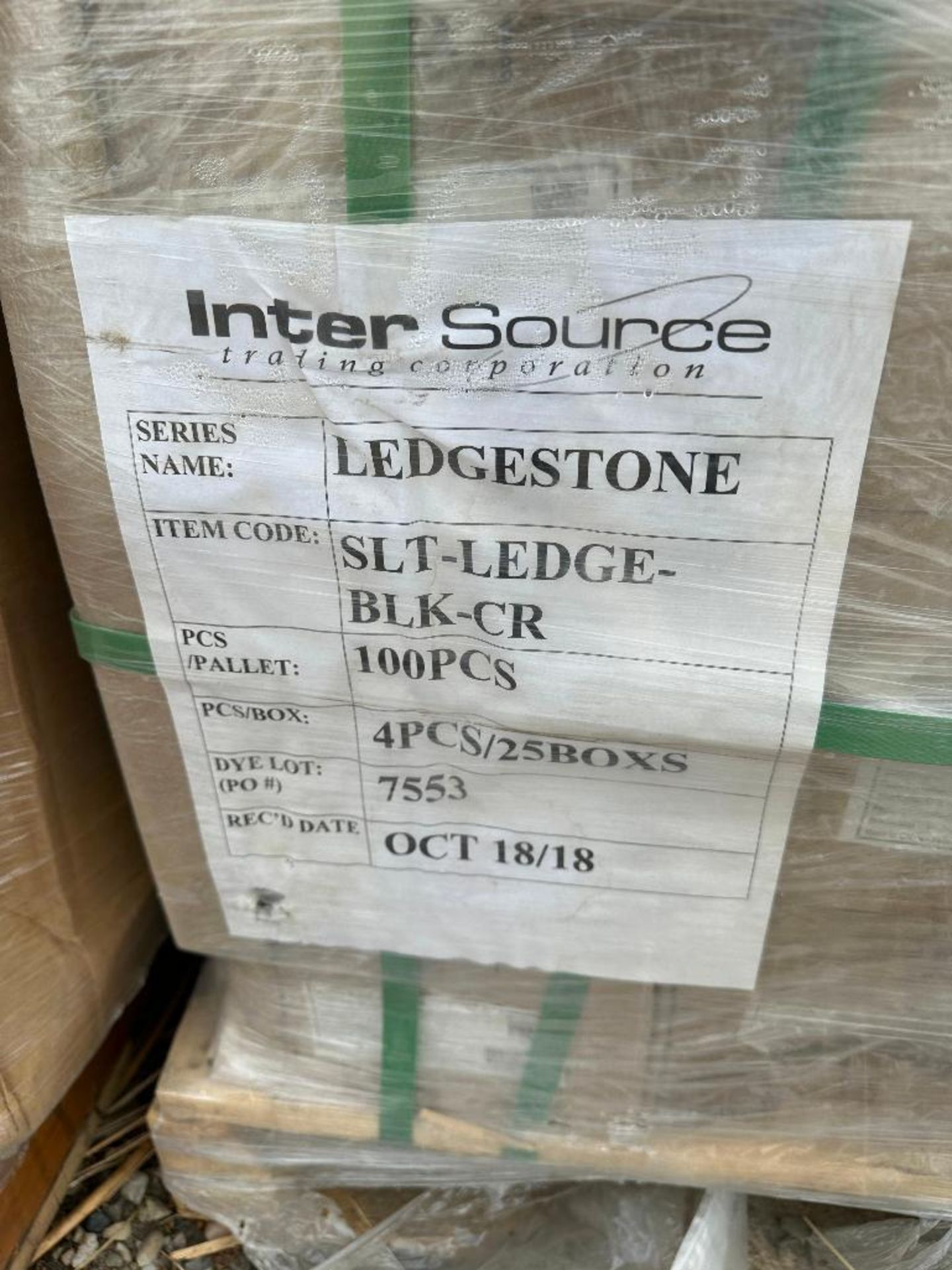 Pallet of (25) Cases of Slate Ledgstone Black Corners - Image 3 of 6