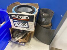 Lot of Ridgid Vacuum Filter, Punch Chisels, etc.