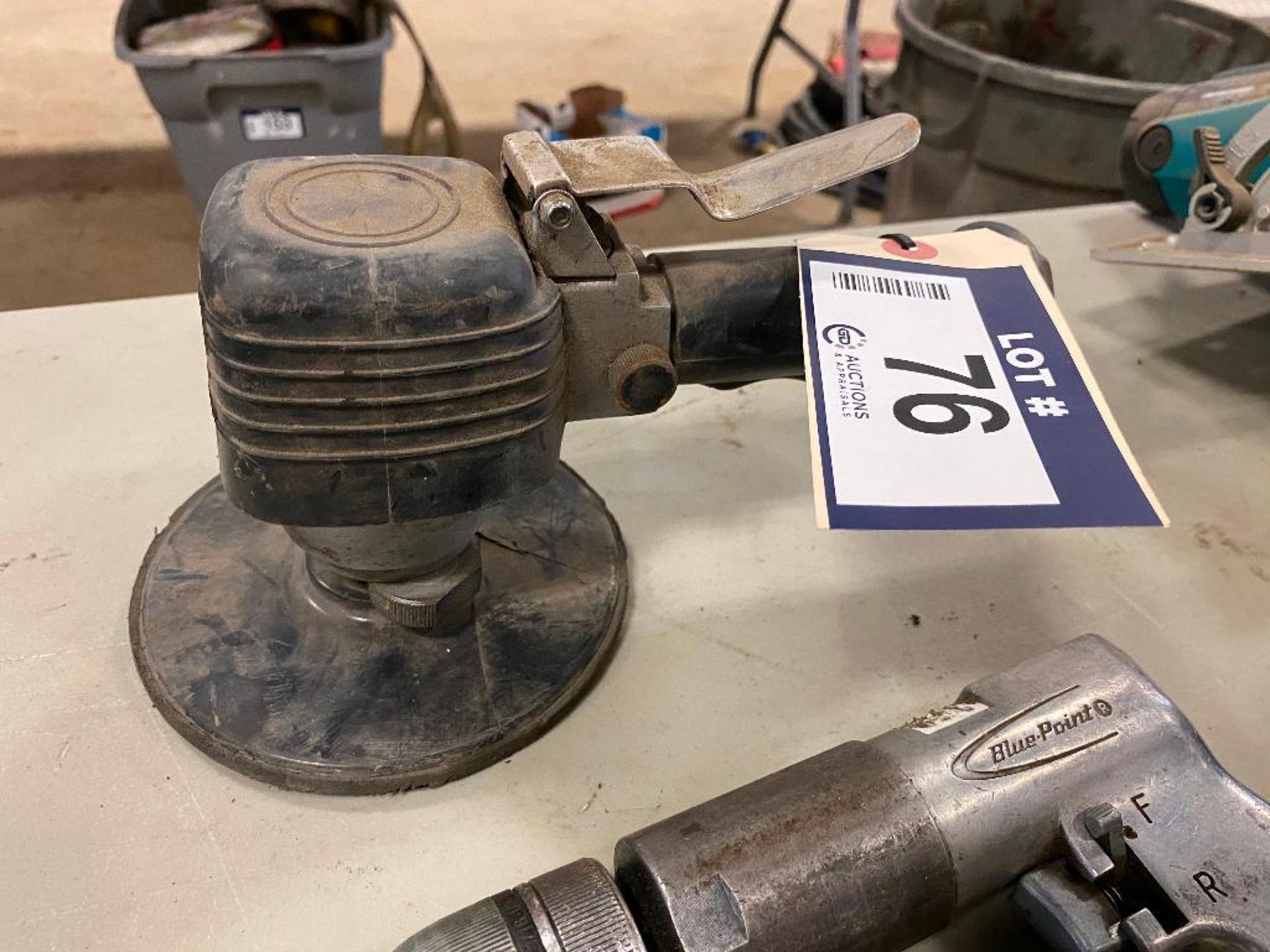 Lot of Pneumatic Sander, Blue Point Pneumatic Drill and Pneumatic Air Chisel - Image 2 of 4