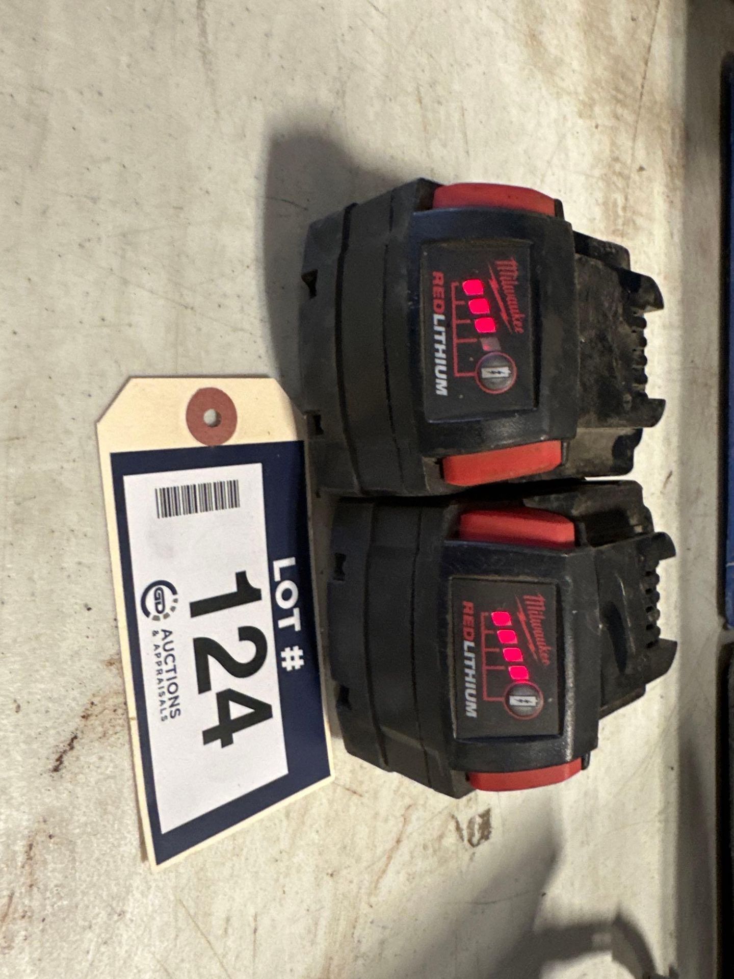 Lot of (2) Milwaukee 18V Lithium Batteries - Image 2 of 2