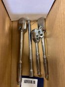 Lot of (3) Snap-On 1/4" Ratchets w/ (1) Extension