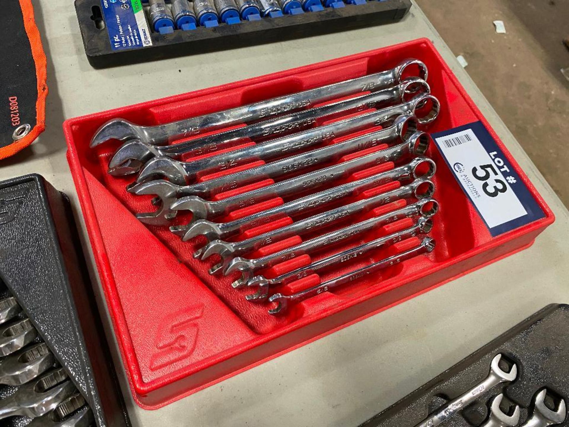 Snap-On SAE Wrench Set w/ Snap-On Tray - Image 3 of 3