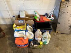 Lot of Asst. Cleaners including Bleach, Gojo, Lysol, Windex, etc.