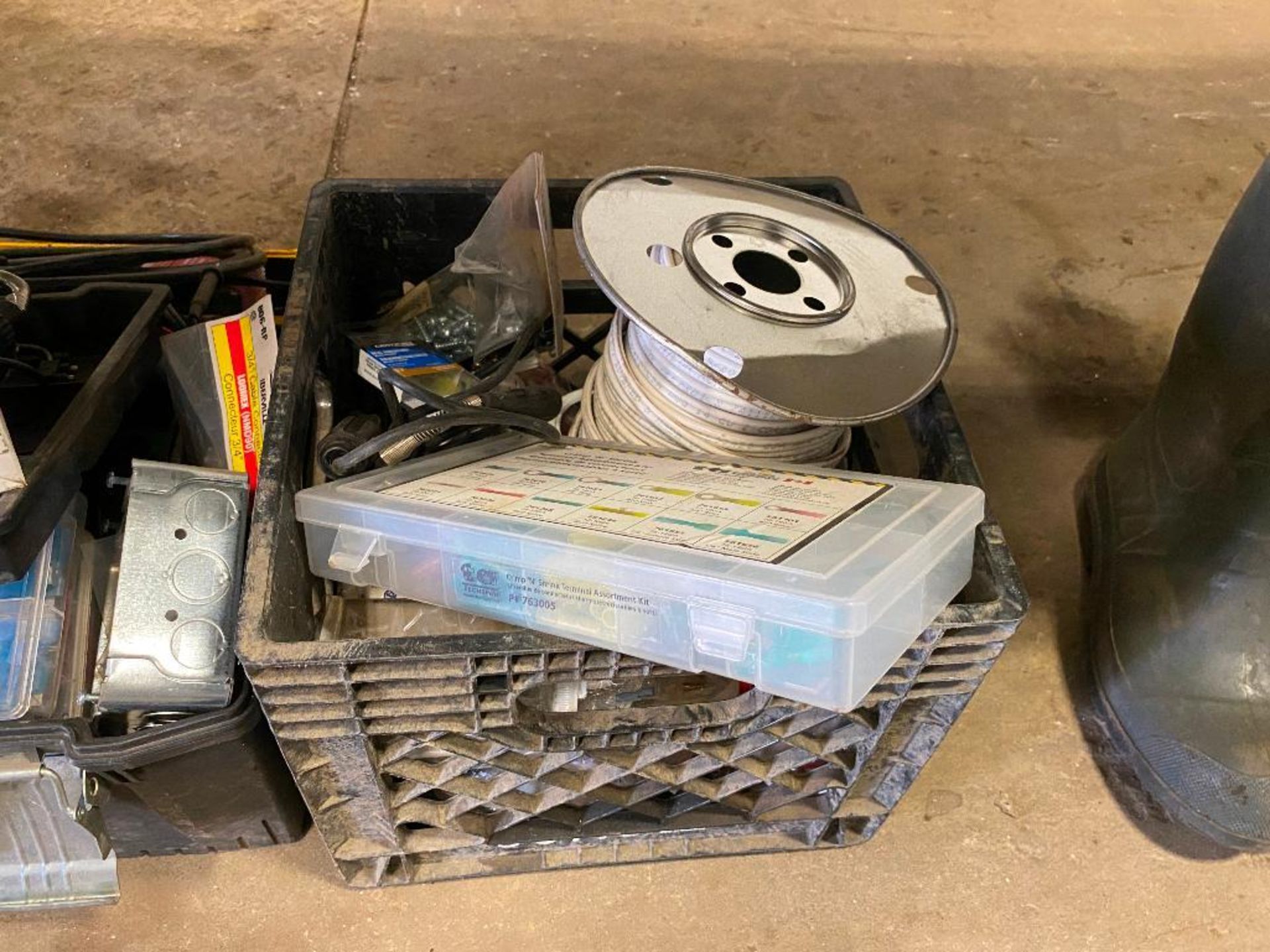 Lot of Asst. Electrical Supplies including Wire, Terminal Connectors, Fuses, Cutters, etc. - Image 5 of 5