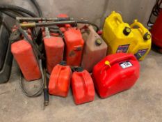 Lot of (9) Asst. Fuel Containers