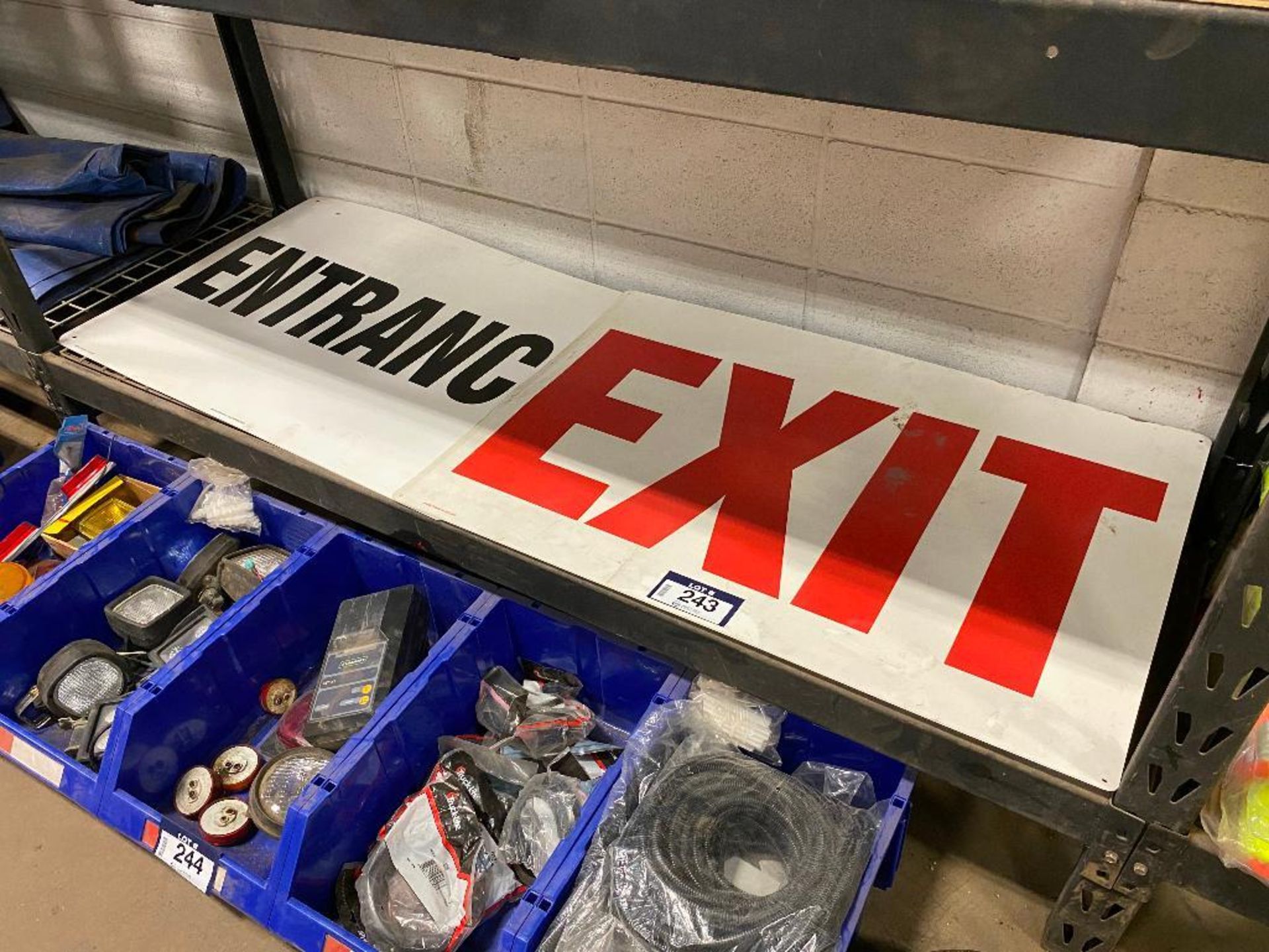 Lot of (2) 36" X 24" Entrance/ Exit Signs - Image 2 of 2