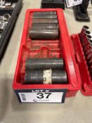 Lot of Snap-On 1/2" SAE Sockets w/ Tray