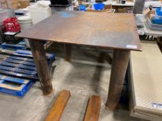 54" X 54" X 42" Steel Welding Table