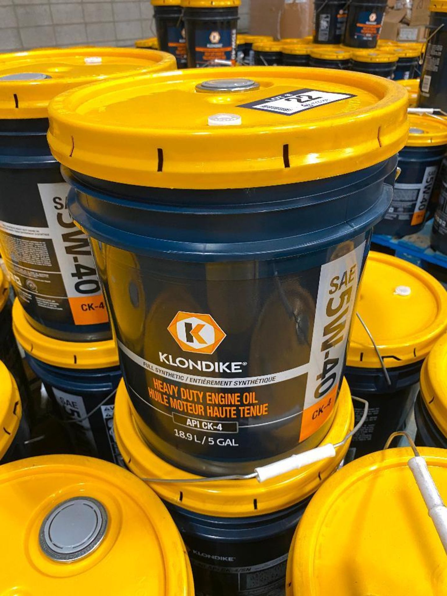 Lot of (14) Pails of Klondike 5W-40 Motor Oil - Image 3 of 3