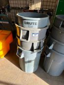 Lot of (4) Asst. Garbage Cans