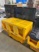 Lot of (2) Weatherproof Storage Bins