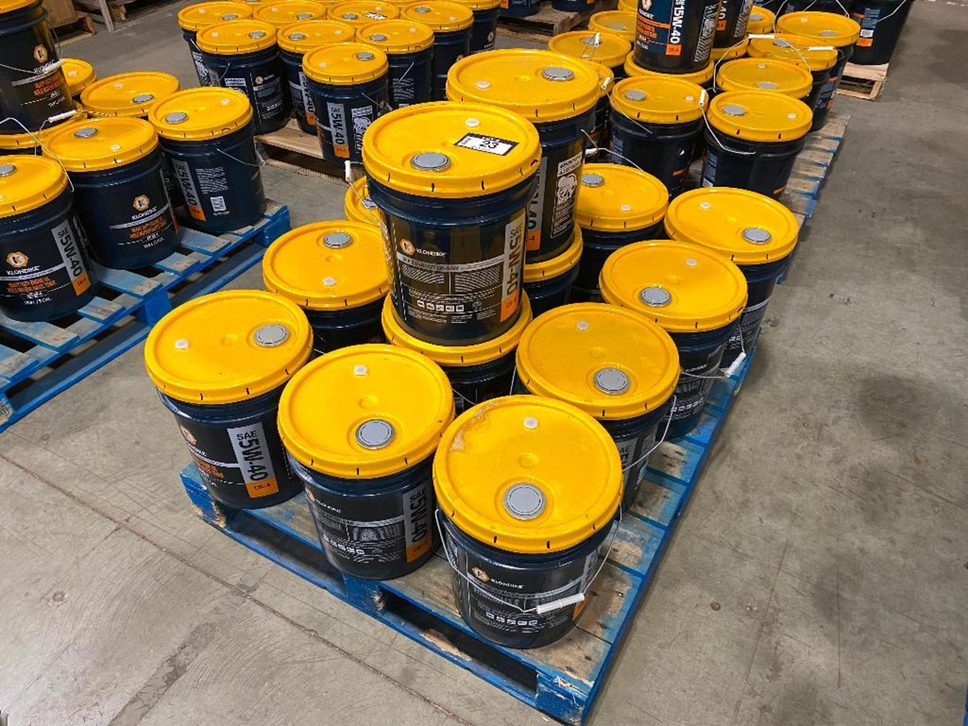 Lot of (14) Pails of Klondike 5W-40 Motor Oil