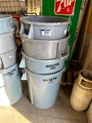 Lot of (4) Asst. Garbage Cans