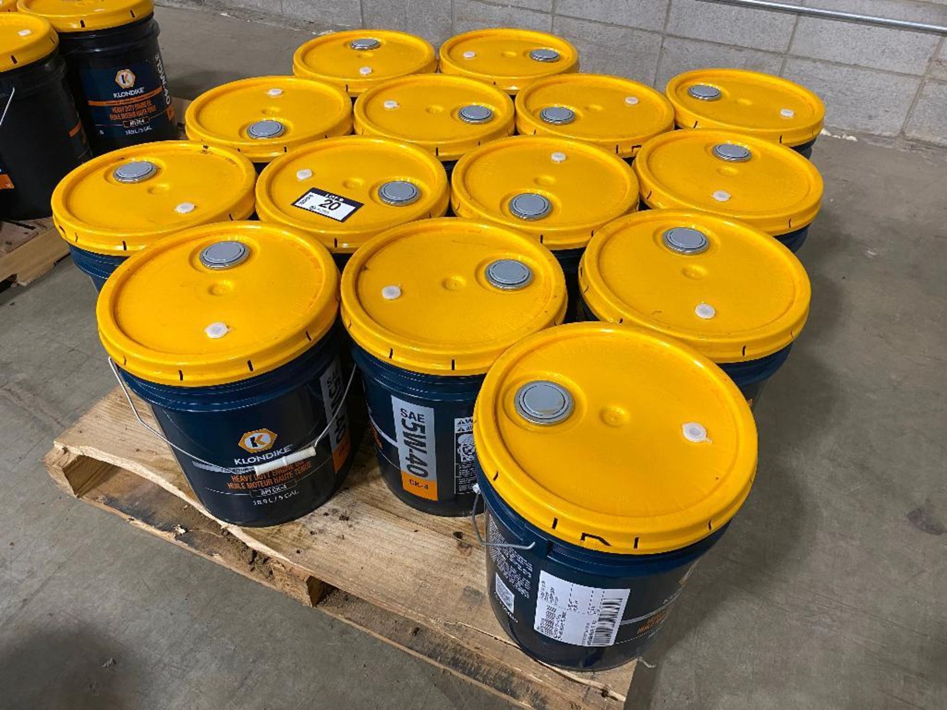 Lot of (14) Pails of Klondike 5W-40 Motor Oil - Image 2 of 4