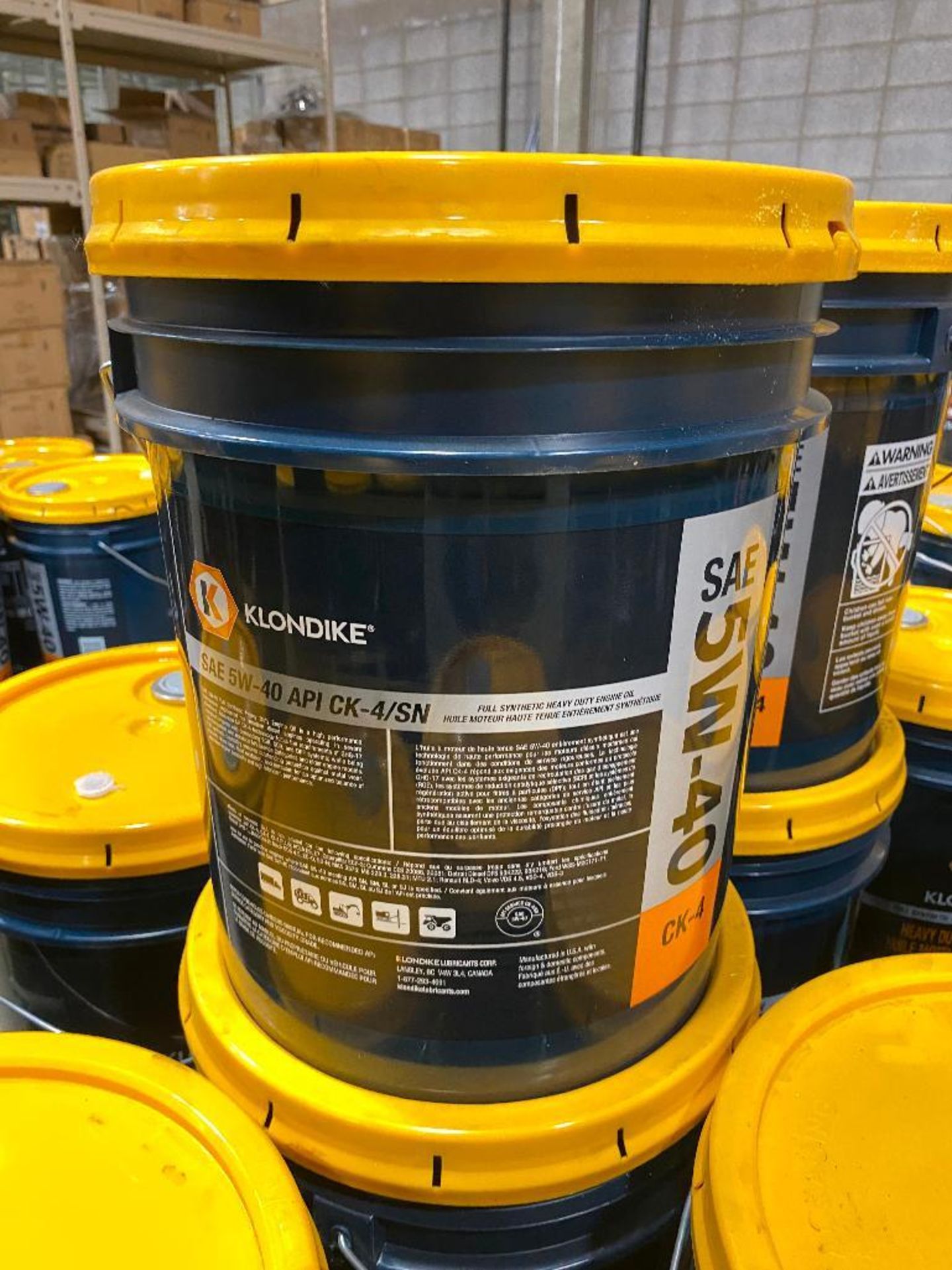 Lot of (14) Pails of Klondike 5W-40 Motor Oil - Image 3 of 3