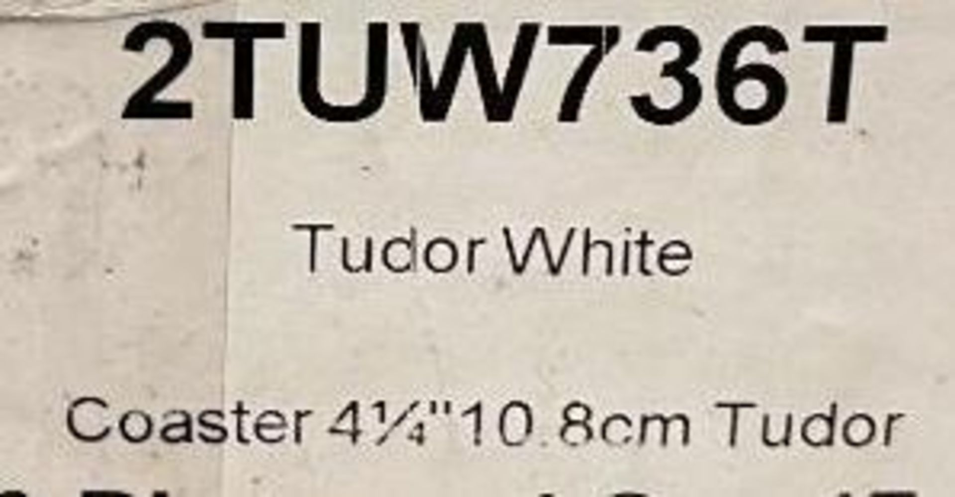 4 CASES OF DUDSON TUDOR WHITE BUTTER DISH/COASTER 4" - 36/CASE, MADE IN ENGLAND - Image 5 of 6