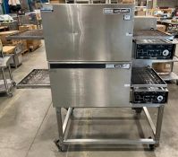 LINCOLN 1132 DOUBLE IMPINGER ELECTRIC CONVEYOR PIZZA OVEN