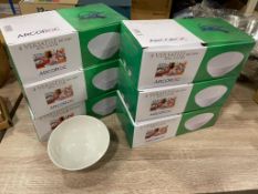 6 BOXES OF 5 1/4" VERSATILE WHITE DESSERT BOWL, 6.72OZ, ARCOROC D3611 - NEW, 4/BOX