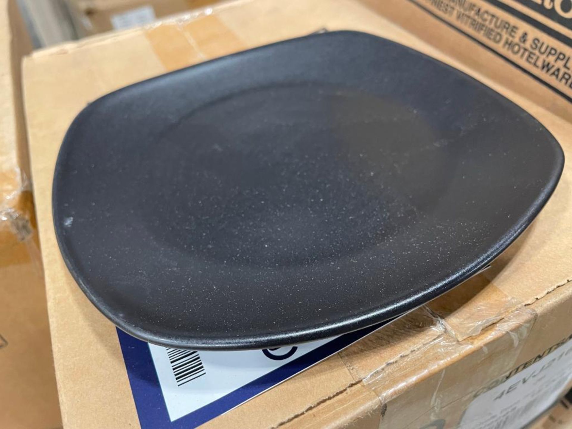 3 CASES OF DUDSON EVO JET SQUARE CHEF'S PLATES 6.5" - 36/CASE - MADE IN ENGLAND - Image 5 of 5