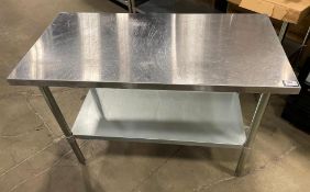 48" STAINLESS STEEL WORK TABLE