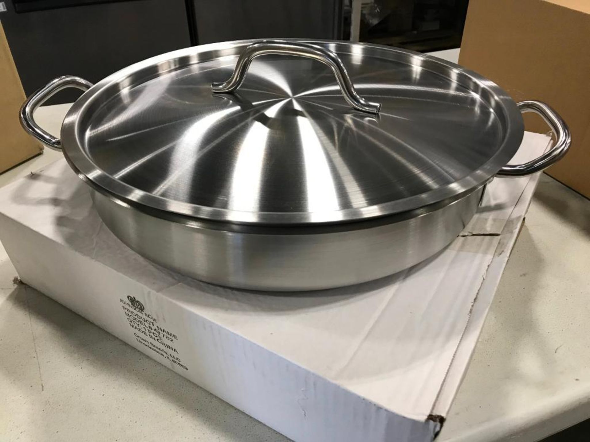 8QT HEAVY DUTY STAINLESS STEEL BRAZIER - JOHNSON ROSE 47782 - NEW - Image 3 of 3