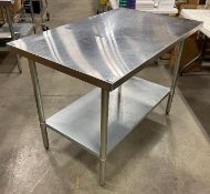 48" STAINLESS STEEL WORK TABLE