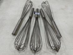 (5) STAINLESS STEEL WHISKS