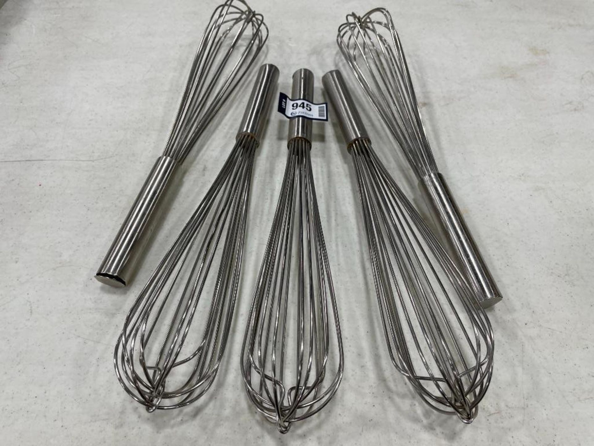 (5) STAINLESS STEEL WHISKS