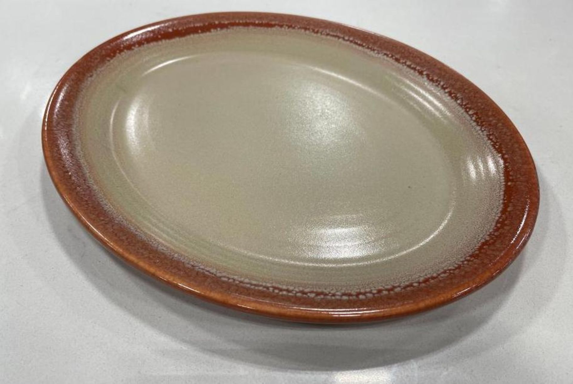 6 CASES OF DUDSON TERRACOTTA & SAND 11 1/4" OVAL PLATE - 12/CASE, MADE IN ENGLAND - Image 4 of 5
