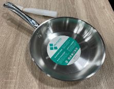 BROWNE ELEMENTS 9.5" STAINLESS STEEL FRY PAN - NEW